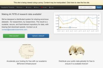 academictorrents.com screenshot