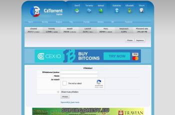 tracker.cztorrent.net screenshot