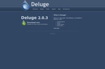 deluge-torrent.org screenshot