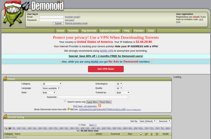 demonoid.is torrent page