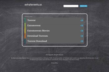 extratorrents.cx screenshot