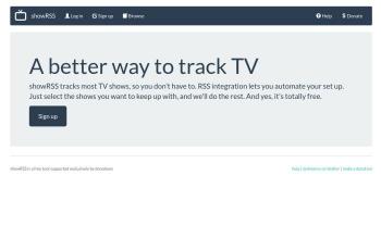 showrss.info screenshot