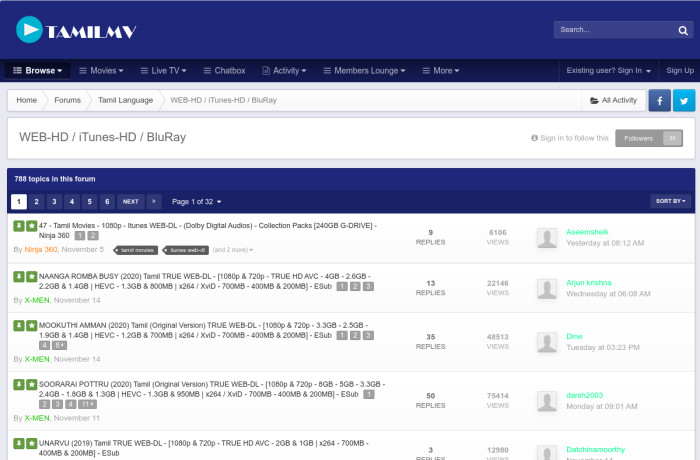 1tamilmv.work torrent page