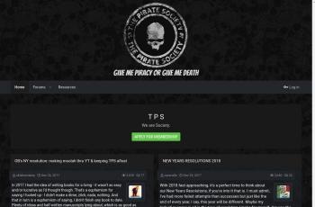 www.thepiratesociety.info screenshot