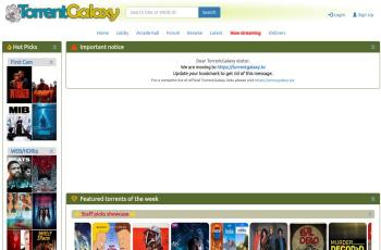 torrentgalaxy.to screenshot