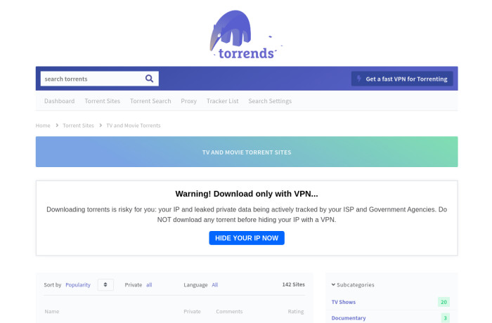 torrends.org torrent page